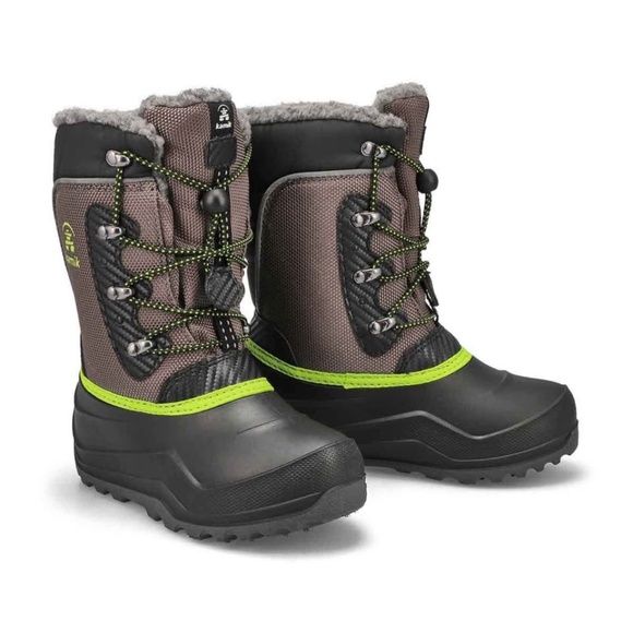 BRAND NEW youth boy girl kamik luke snow winter boots size 2Y - Picture 1 of 5